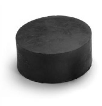 Fußbodenentkopplung aus Gummi – Typ BF 50 belastbar bis 50 kg/Stück rund in schwarz
