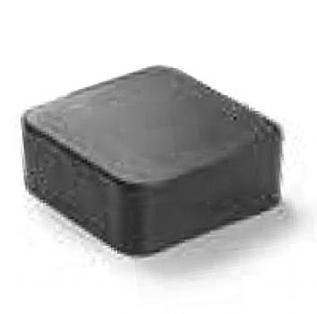 Fußbodenentkopplung aus Gummi – Typ G quadratisch mit runden Ecken in schwarz